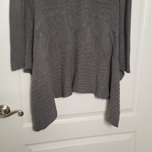 Merona Gray Knit Waterfall Sweater - Picture 5 of 5
